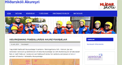 Desktop Screenshot of hlidarskoli.akureyri.is