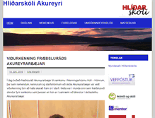 Tablet Screenshot of hlidarskoli.akureyri.is